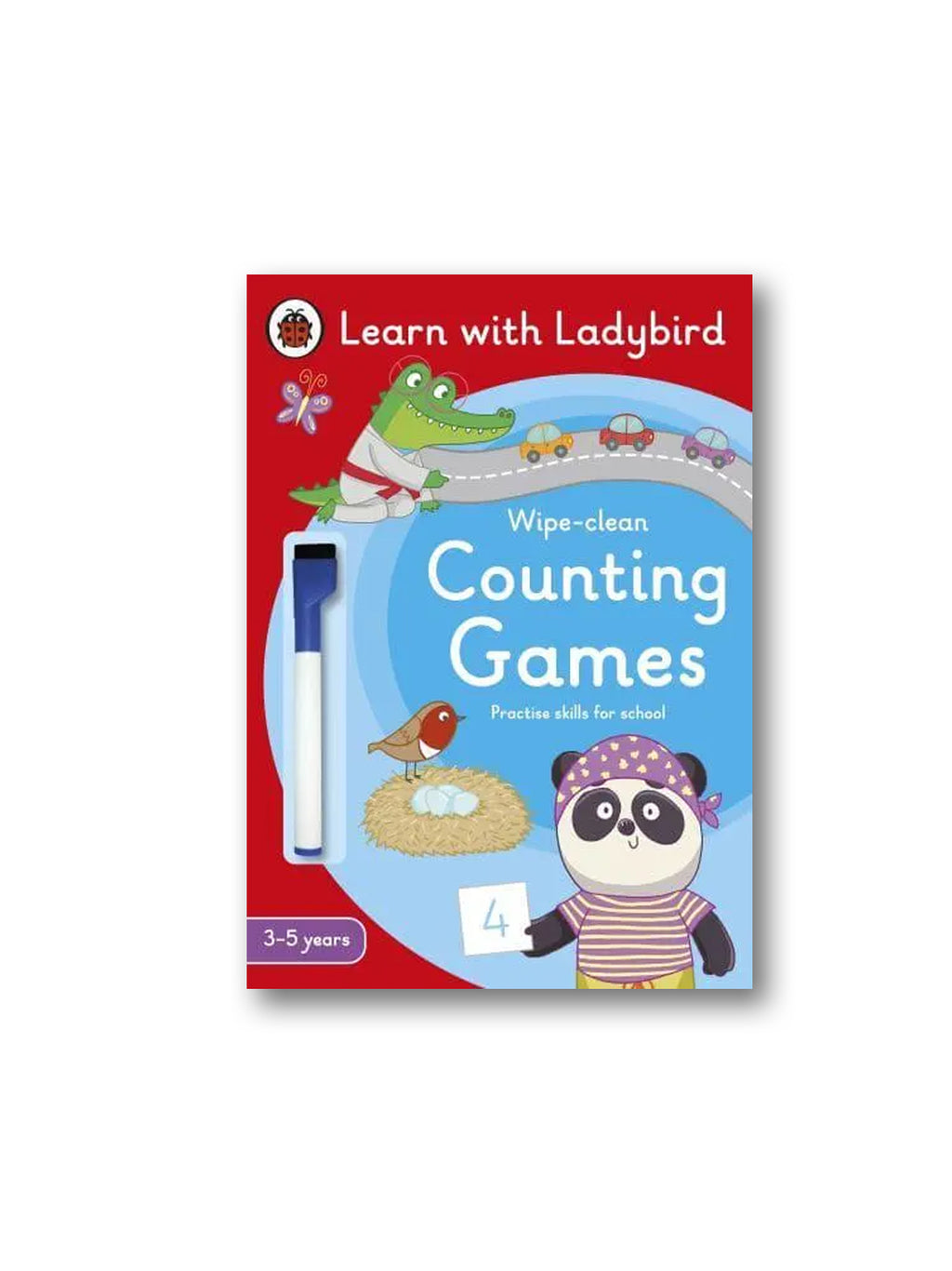 Counting Games: A Learn with Ladybird Wipe-clean Activity Book (3-5 years)