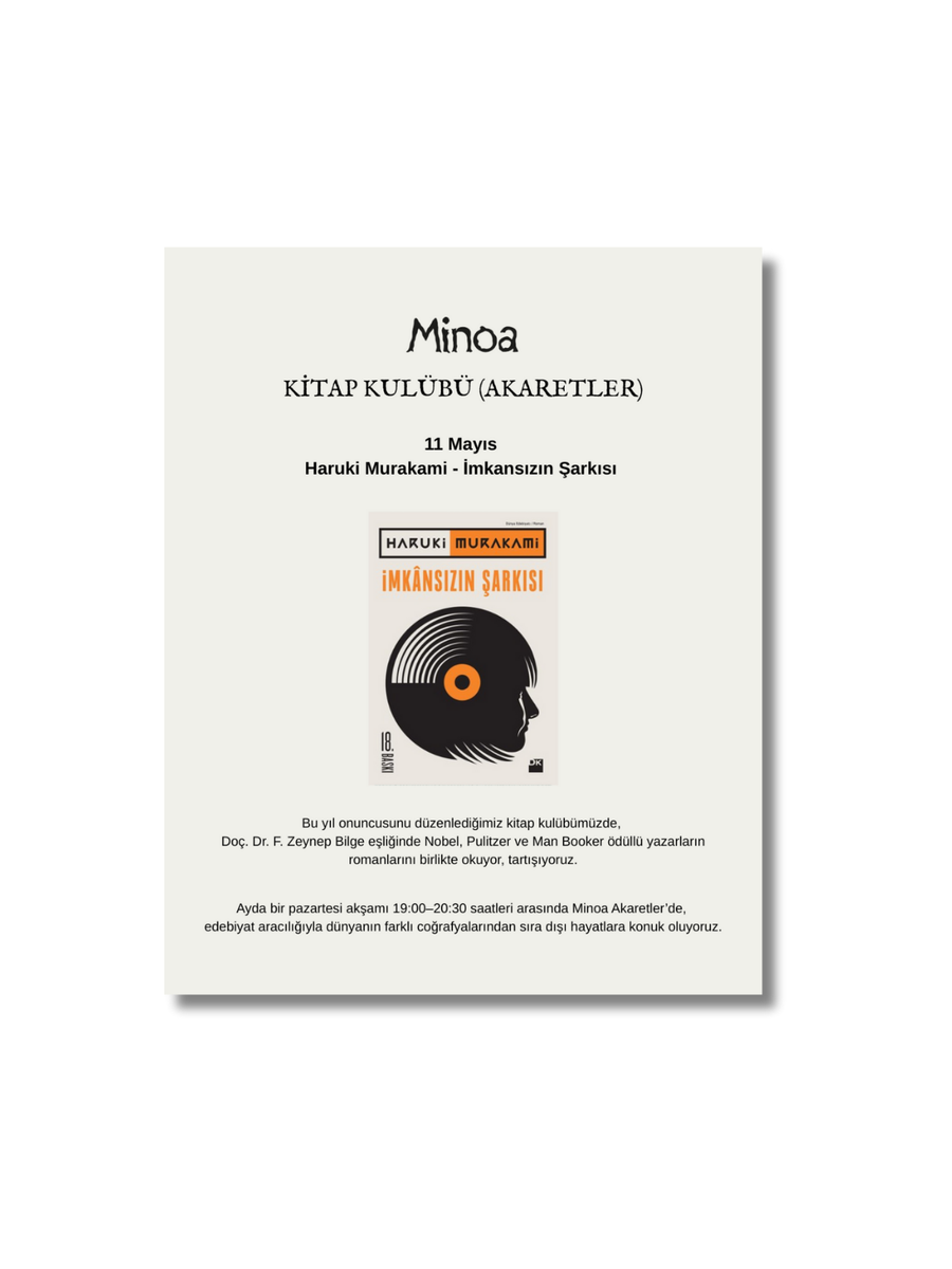 AKARETLER KİTAP KULÜBÜ-Haruki Murakami-İmkansızın Şarkısı – Minoa Books