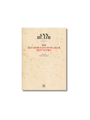 BIR AKTARIM SANATI OLARAK NOT TUTMA