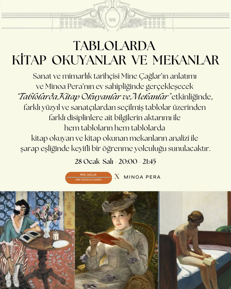 Tablolarda Kitap Okuyanlar ve Mekanlar